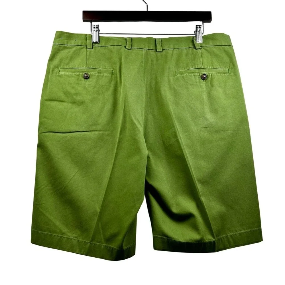 Brooks Brothers‎ 346 Shorts Mens W38 Chino Classic Fit Preppy Old Money Green